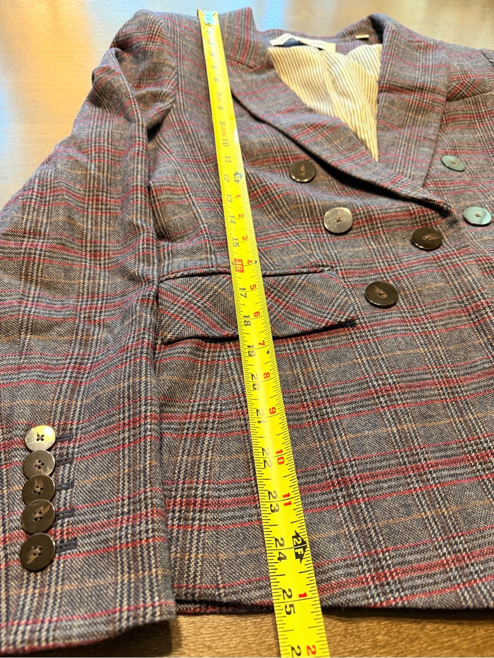 Veronica Beard Lawrence Plaid Dickey (Zip-In compatible) Size 8 - Picture 12 of 16
